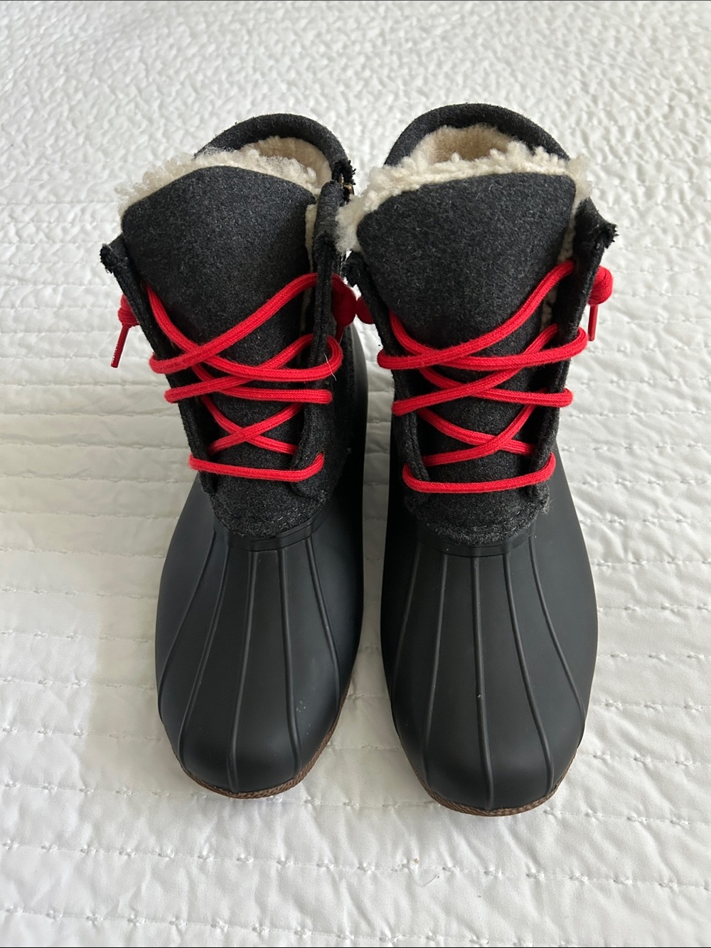 Sperry Fur-Lined Duck Boots, Women’s size 10